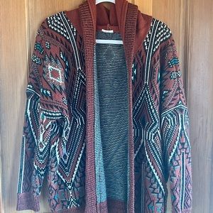 Ecote Oversized Patterned Sweater